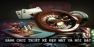 Sảnh chơi được thiết kế đẹp mắt và nổi bật